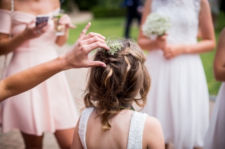 little bridesmaid's hair