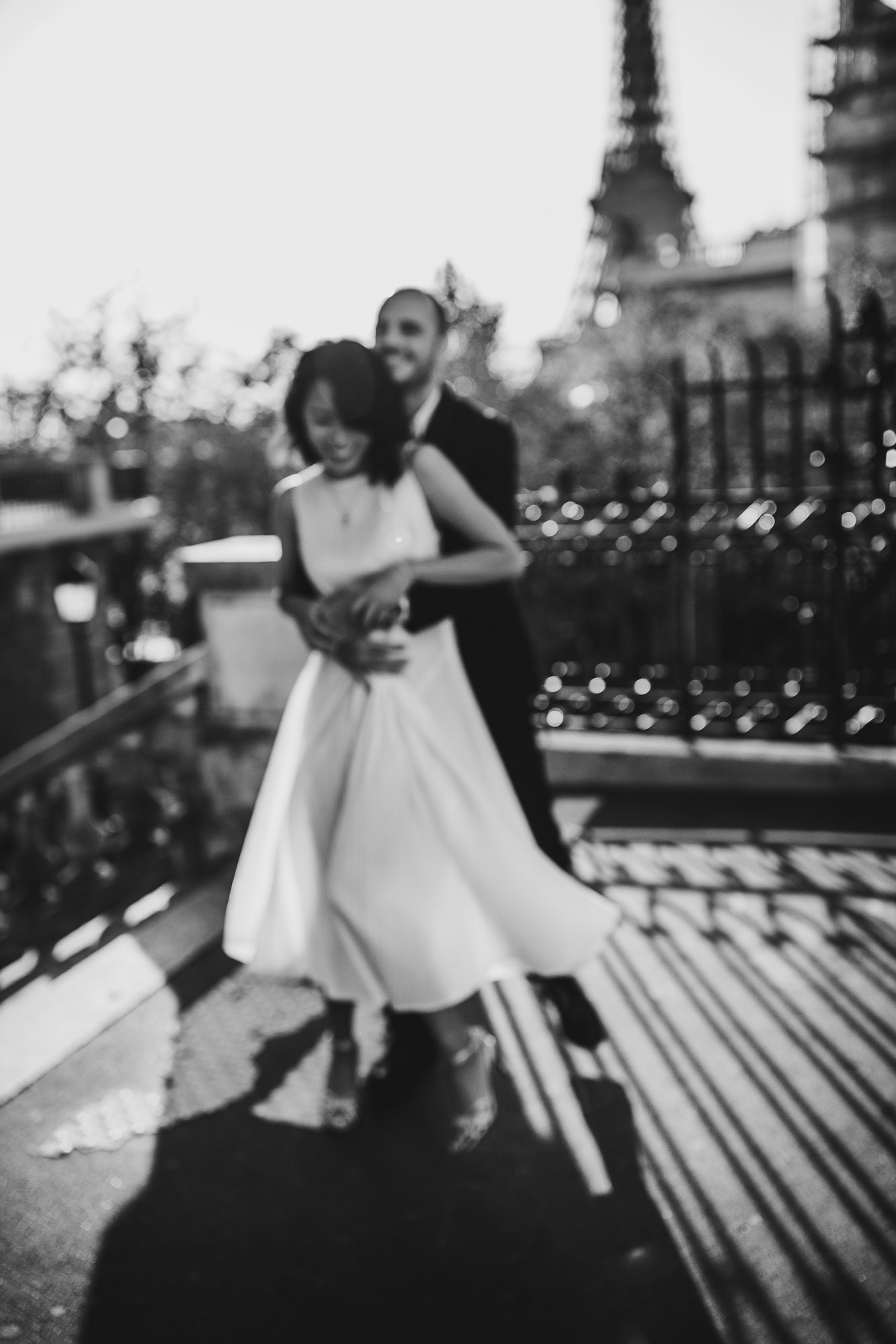black and white wedding Paris