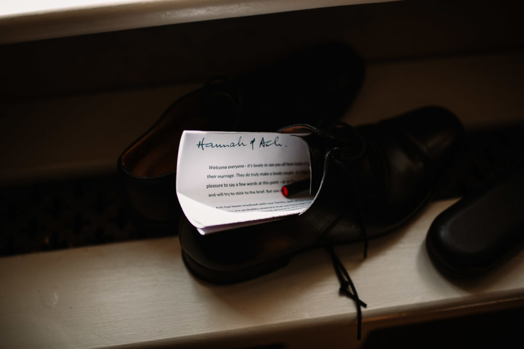 detail shot of speeches inside shoes
